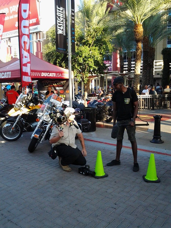 The mystery channel is filming a bike special about Indian motorcycl