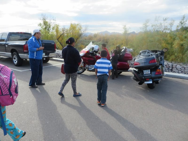 Nice RTE today with some Goldwingers. About 150 miles round trip. I met up with a couple guys from this side of town and we rode down to Eloy.