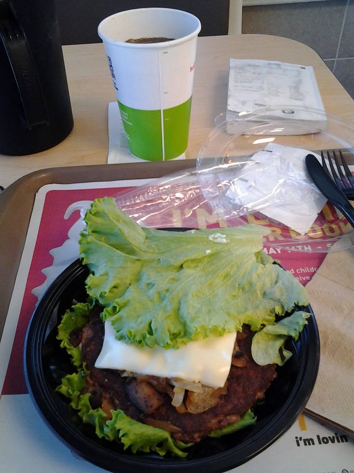 At McDonalds Overton Nevada starting my low carb diet. As soon as I'