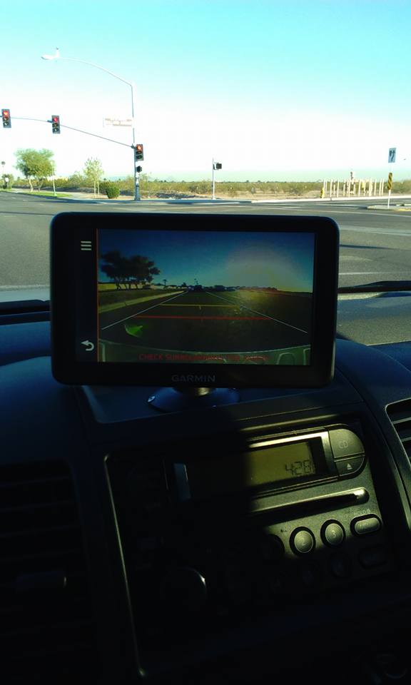 My sister gave me a real nice Nissan Frontier pickup. So today I decided my next vehicle was going to have a backup camera so I added one and it even came with a GPS. How about that?