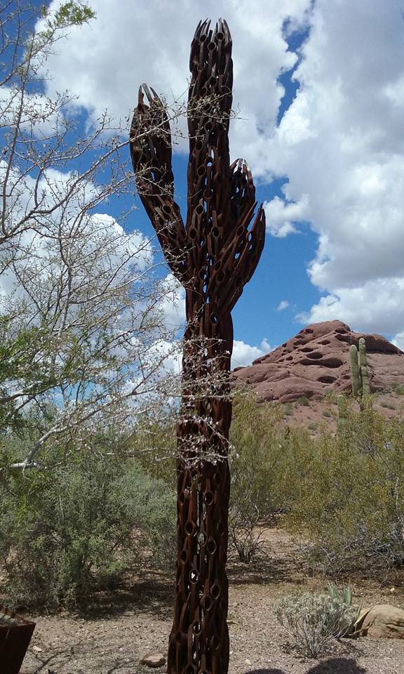 This saguaro was sculpted entirely from pick heads.