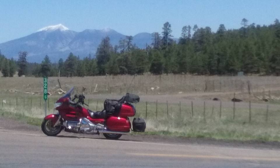 Still a little snow on the San Francisco peaks.