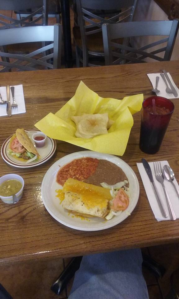 I'm settled in at my motel in Grants,  NM for the night. My meal at 
