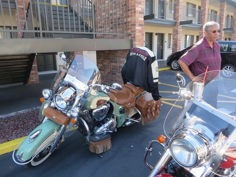 It was a nice short ride today. We were sure surprised seeing Cranky