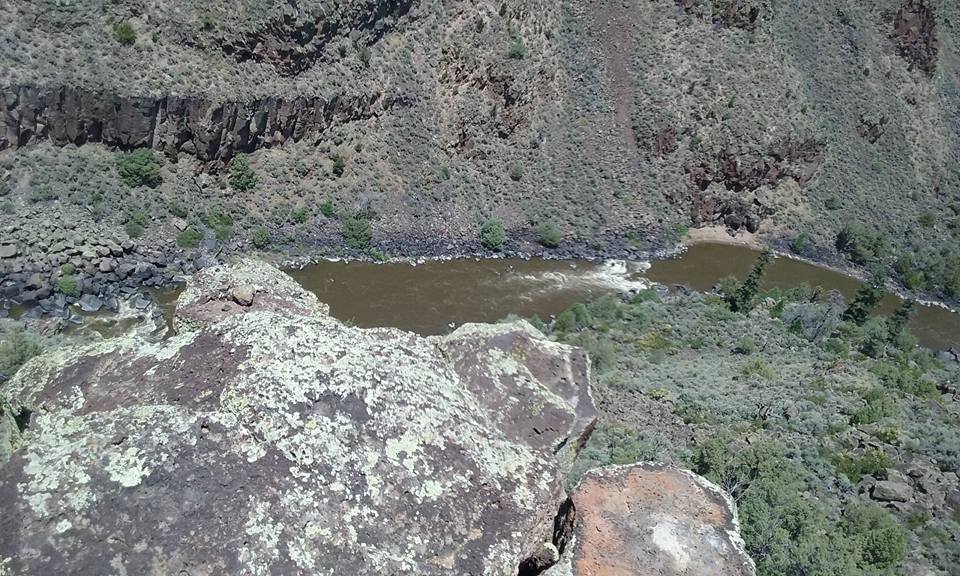 I took a little ride alone today while waiting for everyone to show up at the rally. This is a part of the Rio Grande river that is still free flowing.