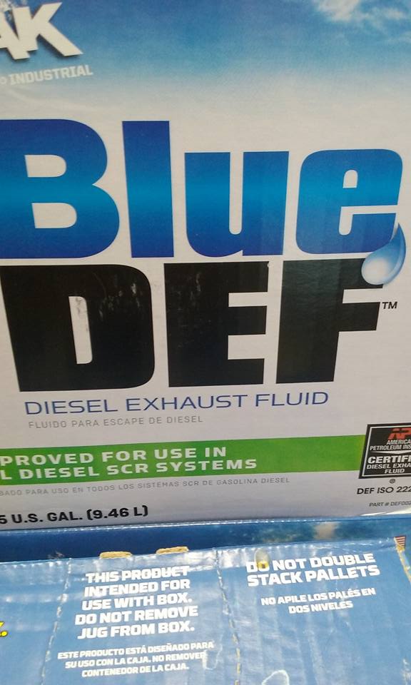 Sherm was running low on exhaust fluid so we stopped so he could pic