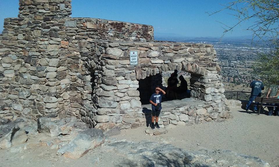 I took my wife's great grandkids cousin for a little ride up south mountain.