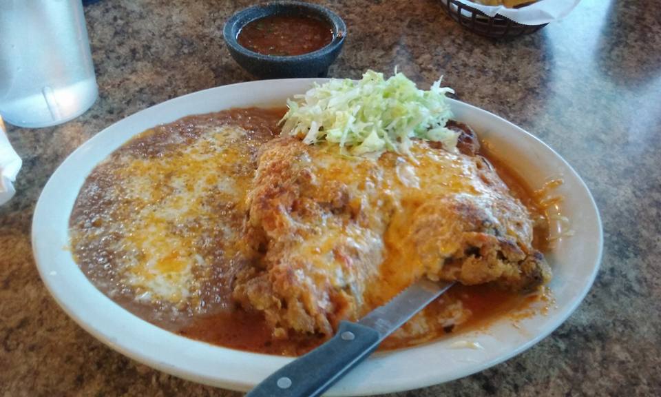 Eating healthy at Garcia's in Blythe, CA.