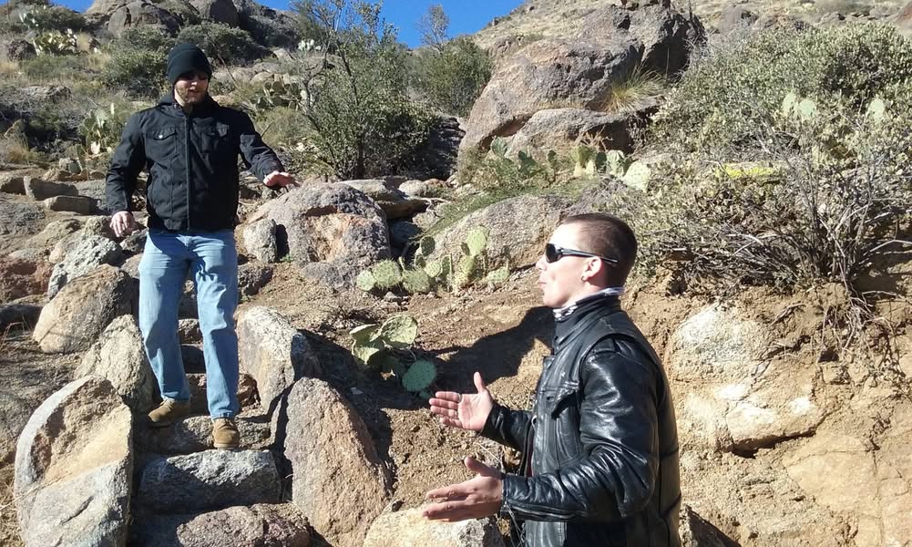 A few of you may remember my requesting prayers for a young friend of mine that was in a very serious motorcycle accident a couple of years ago. Well, today he,  a friend of his and I took a little ride to Bagdad, AZ.