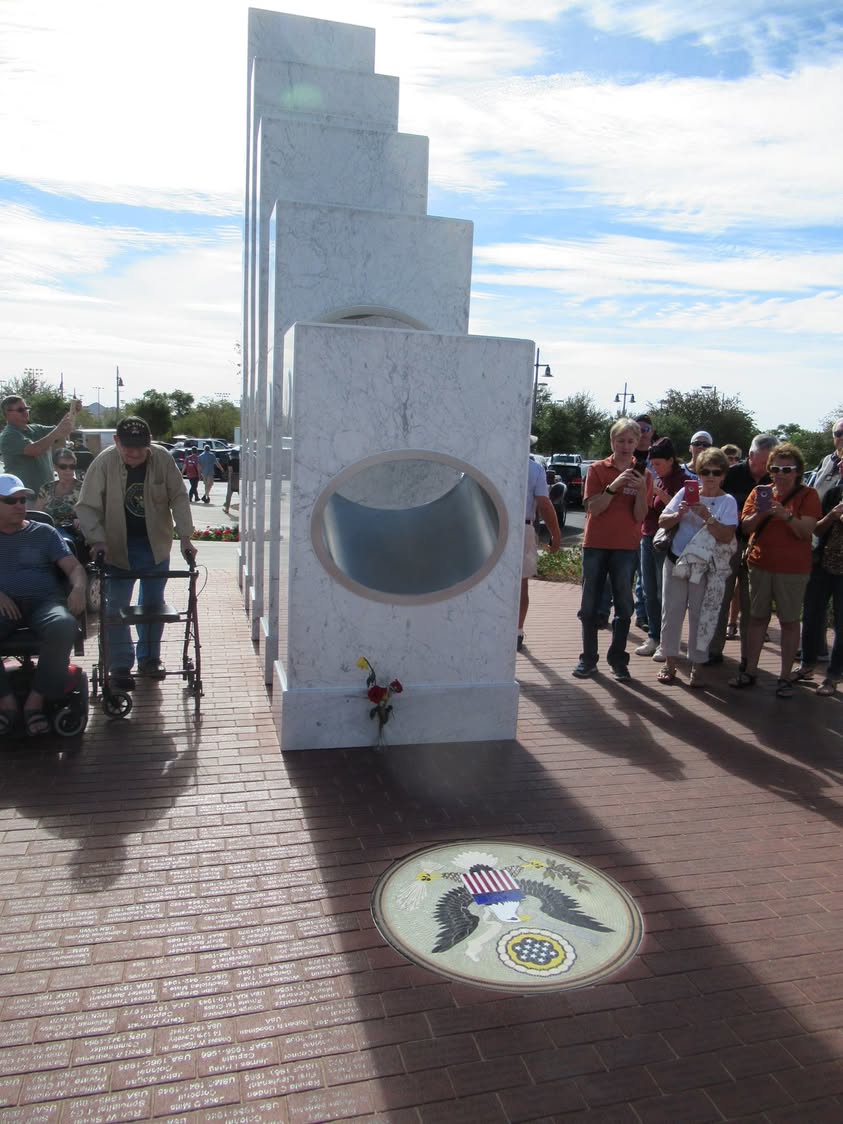 We have a somewhat unique Veterans Memorial in Anthem. I went there yesterday to take some pictures not expecting that many people to be there. Wrong, several thousand were there making it impossible to get the shots I wanted. I took a few, but decided to come back today for the money shots. Read the captions on some of the pics to get the whole picture. :)