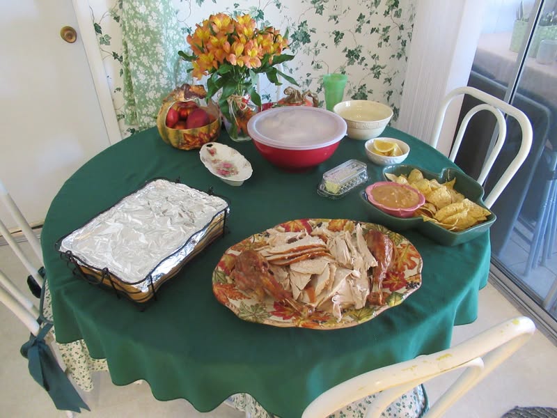 We had a great Thankgiving dinner today With my wifes sister, her husband, her grandson, his wife, and the great grandkids. Being a kid myself, I spent most of the time with the little ones. Between taking motorcycle rides, chair massages, and story telling, the time flew by. Oh yeah, we ate too much too!!!
