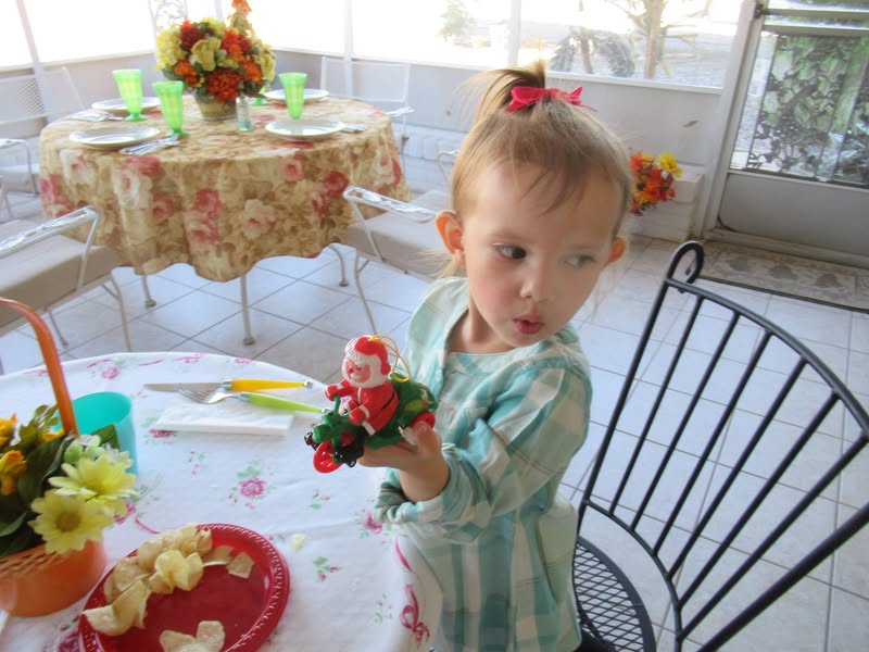 We had a great Thankgiving dinner today With my wifes sister, her husband, her grandson, his wife, and the great grandkids. Being a kid myself, I spent most of the time with the little ones. Between taking motorcycle rides, chair massages, and story telling, the time flew by. Oh yeah, we ate too much too!!!