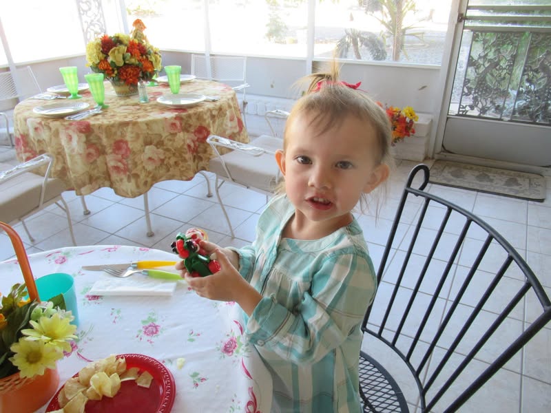 We had a great Thankgiving dinner today With my wifes sister, her husband, her grandson, his wife, and the great grandkids. Being a kid myself, I spent most of the time with the little ones. Between taking motorcycle rides, chair massages, and story telling, the time flew by. Oh yeah, we ate too much too!!!