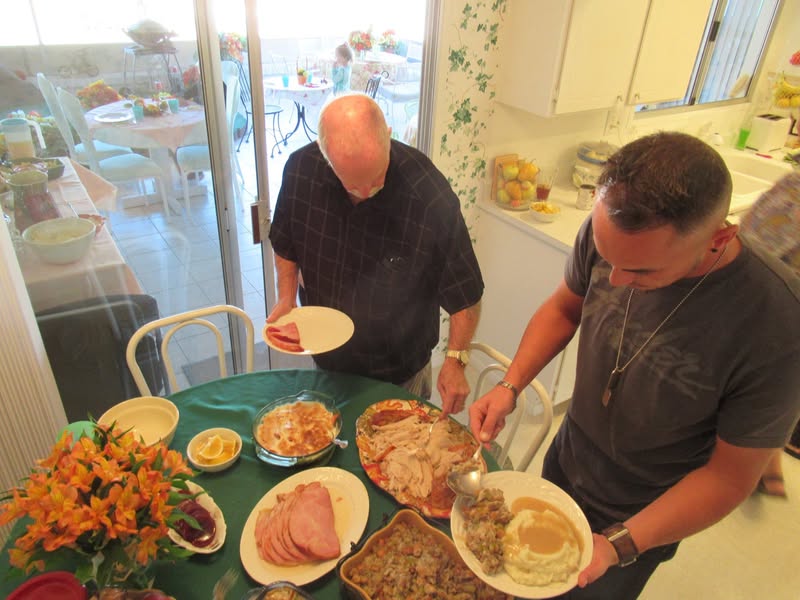 We had a great Thankgiving dinner today With my wifes sister, her husband, her grandson, his wife, and the great grandkids. Being a kid myself, I spent most of the time with the little ones. Between taking motorcycle rides, chair massages, and story telling, the time flew by. Oh yeah, we ate too much too!!!
