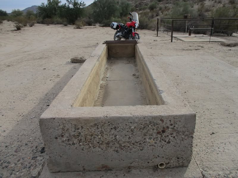 I was thinking this morning about relaxing and watching the Cardinals lose to the Titans. I didn't get too excited about that so I looked up a trail in my AZ Backroads book that I haven't ridden yet and headed that way on my Versys.