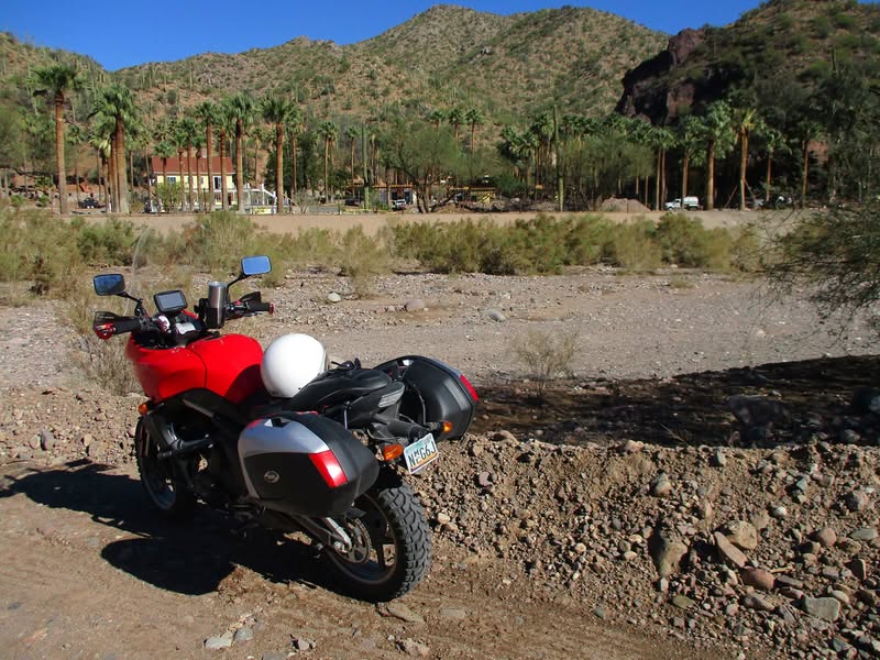 Took a little ride today just to try out some topo maps I downloaded to my GPS. I was just going to post the nice ones, but I like them all. :) :) :)  I also wanted to check out how the Castle Hot Springs Resort was coming along. I doubt I will ever stay there as I suspect it will be a 5 star destination that I won't be able to afford. I fully expect they will be putting in a helipad to shuttle people in and out from the airport.
