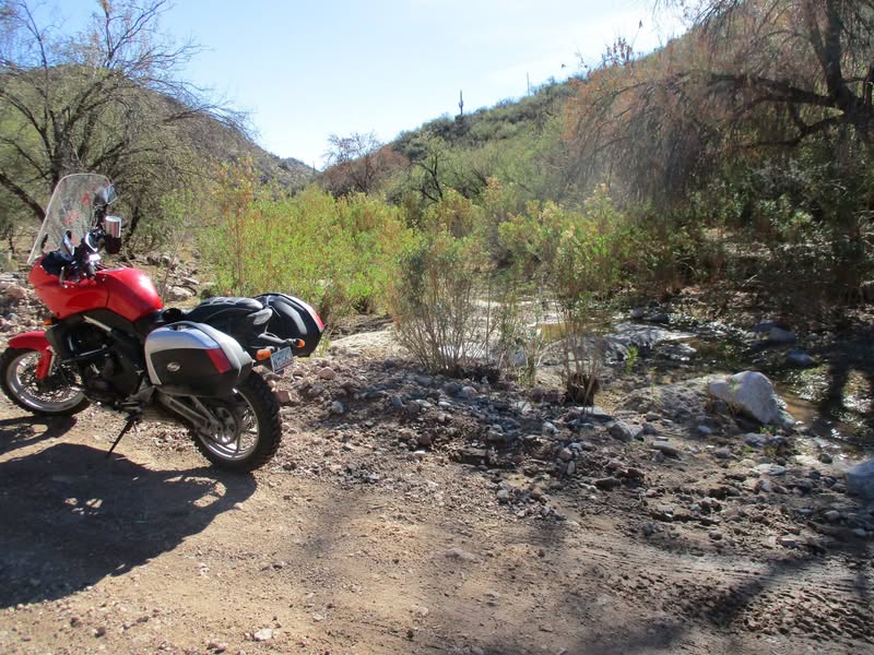 Took a little ride today just to try out some topo maps I downloaded to my GPS. I was just going to post the nice ones, but I like them all. :) :) :)  I also wanted to check out how the Castle Hot Springs Resort was coming along. I doubt I will ever stay there as I suspect it will be a 5 star destination that I won't be able to afford. I fully expect they will be putting in a helipad to shuttle people in and out from the airport.