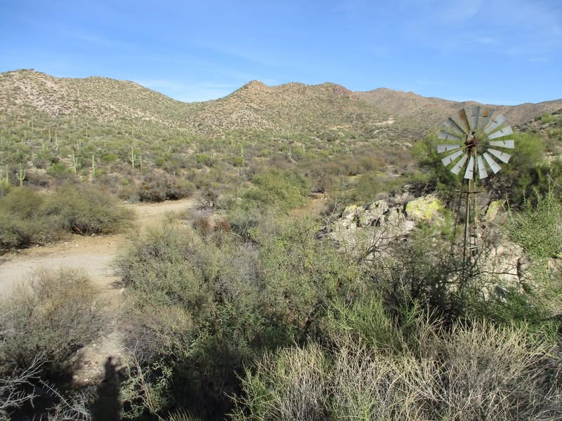 Another little ride today to experiment with the topo maps on my GPS. A new ride for me, but the scenery is much like the other areas of the Bradshaw mountains. I did come across two more roads that I want to explore further. I am totally amazed at how many active mines exist in these hills.