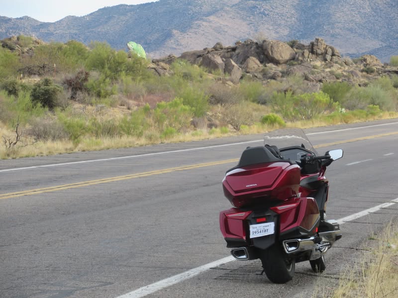 Departure day for this years Death Valley ride was Friday the 16th. I only took possession of my new ride on the 14th and it was in a pouring rain. I rode it home, sat on it all day in my garage on the 15th trying to learn the new electronics. I left on the 16th having learned NOTHING! In spite of that, I had an awesome weekend, and even learned or was shown (thanks Angela) a few things about the electronic. All in all, the bike is awesome, except for the 112 mph limiter. Come on Honda, raise that limit to at least 125.........how in the world do you expect us to make a pass?