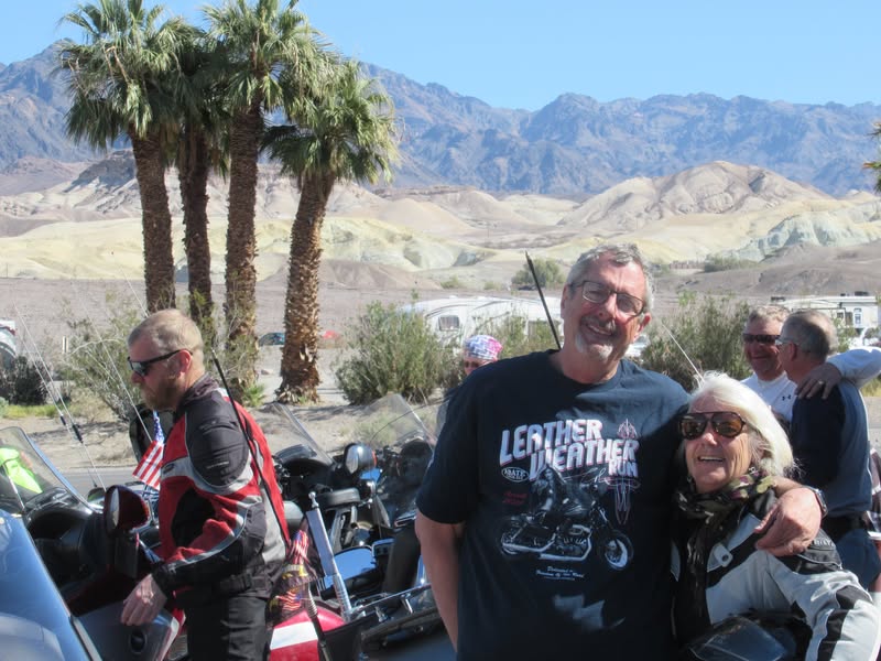 Departure day for this years Death Valley ride was Friday the 16th. I only took possession of my new ride on the 14th and it was in a pouring rain. I rode it home, sat on it all day in my garage on the 15th trying to learn the new electronics. I left on the 16th having learned NOTHING! In spite of that, I had an awesome weekend, and even learned or was shown (thanks Angela) a few things about the electronic. All in all, the bike is awesome, except for the 112 mph limiter. Come on Honda, raise that limit to at least 125.........how in the world do you expect us to make a pass?