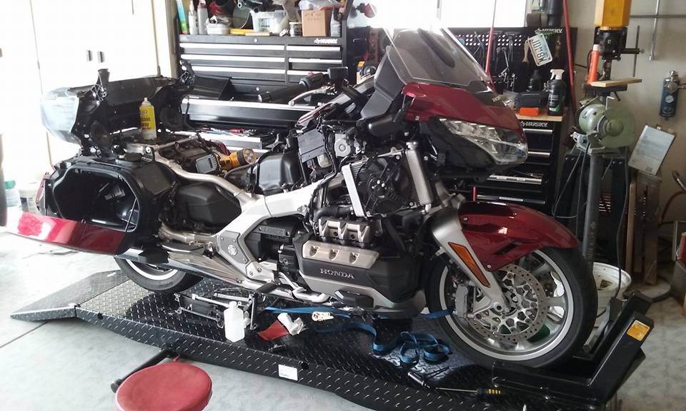 I'm installing all of the accessories on my new bike.  Disturbing th