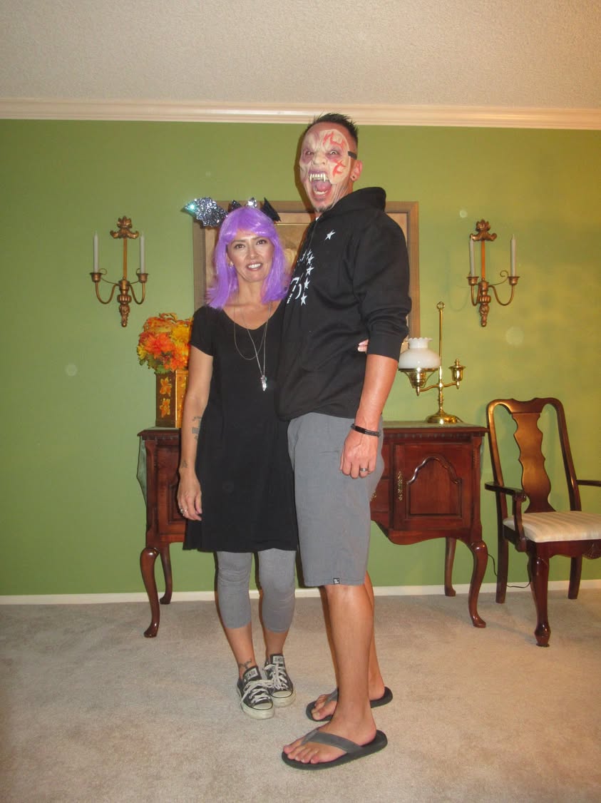 We had our first set of Trick or Treaters in the 16 years we have lived in this retirement community! Cuties, all of them except the guys.