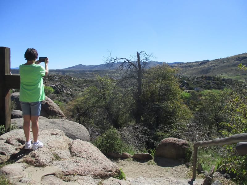 My wife's daughter Beverly is visiting for the week and wanted to see Sedona. I showed it to her, and a few other things. We chose a good day to visit the high country as it reached over 100 here today at my house.