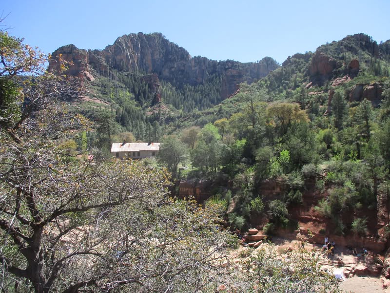 My wife's daughter Beverly is visiting for the week and wanted to see Sedona. I showed it to her, and a few other things. We chose a good day to visit the high country as it reached over 100 here today at my house.