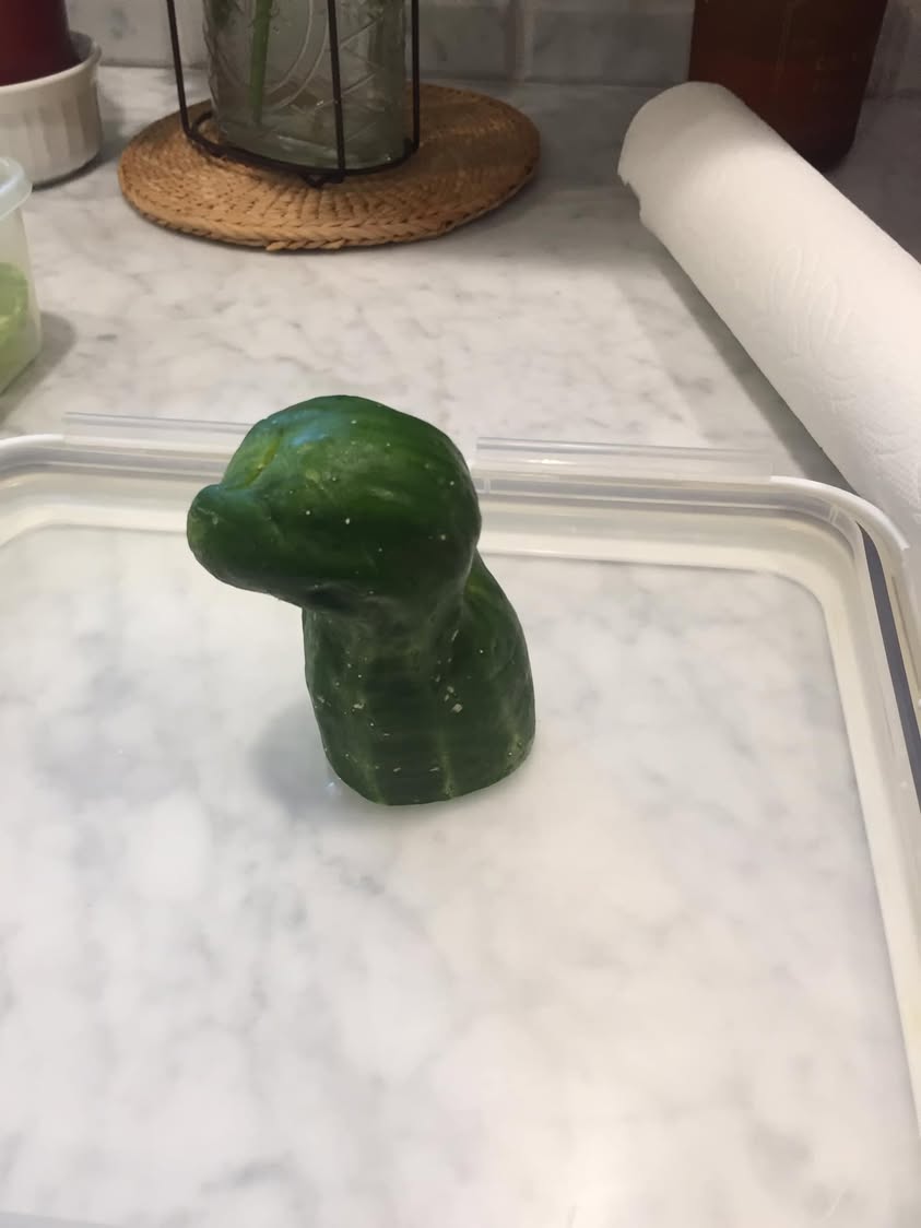 I would never ever ever ever ever even take a taste of a cucumber, b