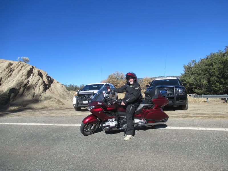 Rocky and I out for a little ride today. 400 miles of either splitting or twisting.