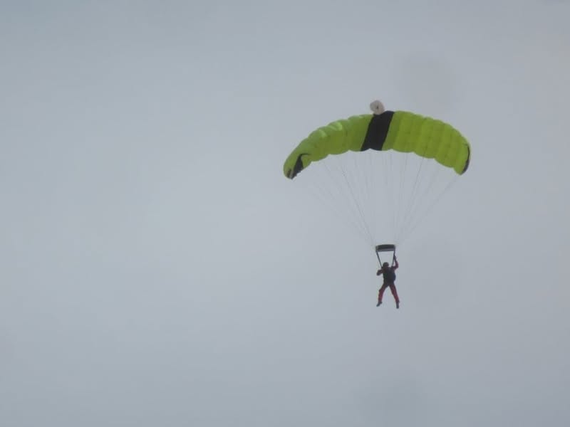 Rode out to the Eloy Airport with the group today. Good food while being entertained by guys jumping out of perfectly good aircraft.