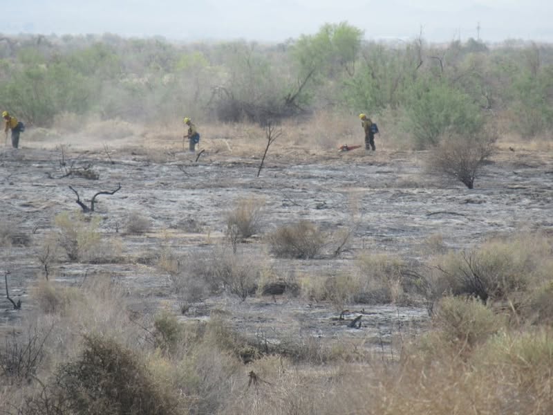 Watching the local news this morning and it looks like we have several wild fires going here in AZ. I noticed that one of them is near a place that a lot of guys like to ride through so I decided to go check it out.