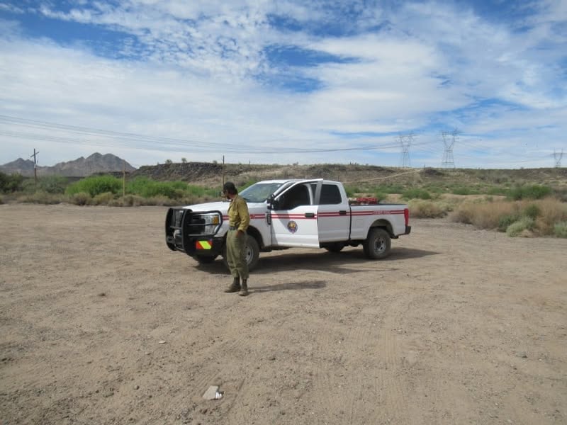 Watching the local news this morning and it looks like we have several wild fires going here in AZ. I noticed that one of them is near a place that a lot of guys like to ride through so I decided to go check it out.