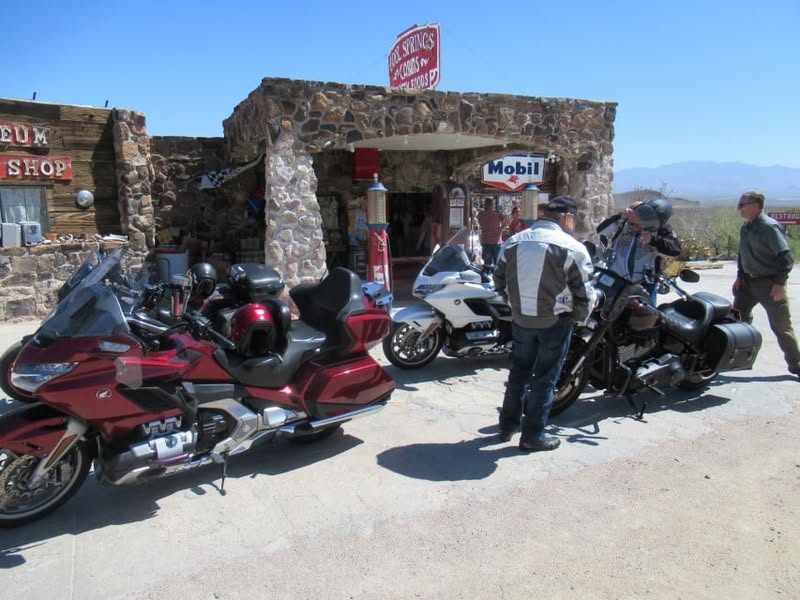 Fun day today. I was going to ride with the group, but I really wanted to see the little burro that Sherm had told me about in Oatman, AZ. A couple of my other friends also wanted to see him, so off we went.