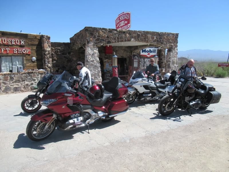 Fun day today. I was going to ride with the group, but I really wanted to see the little burro that Sherm had told me about in Oatman, AZ. A couple of my other friends also wanted to see him, so off we went.