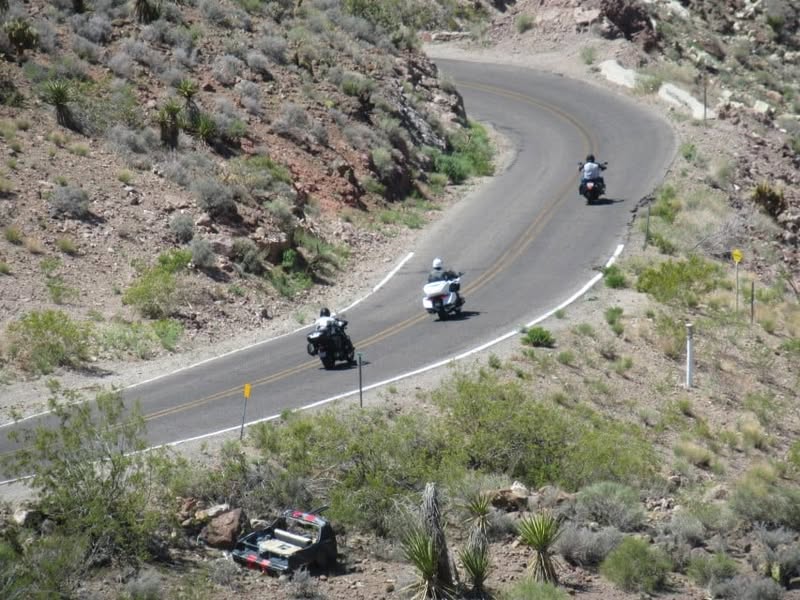 Fun day today. I was going to ride with the group, but I really wanted to see the little burro that Sherm had told me about in Oatman, AZ. A couple of my other friends also wanted to see him, so off we went.
