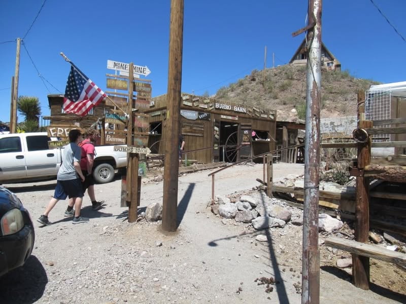 Fun day today. I was going to ride with the group, but I really wanted to see the little burro that Sherm had told me about in Oatman, AZ. A couple of my other friends also wanted to see him, so off we went.