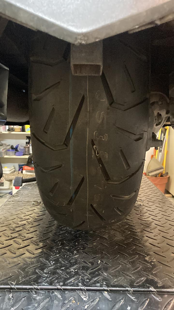 I never thought I would go back from a car tire to a motorcycle tire