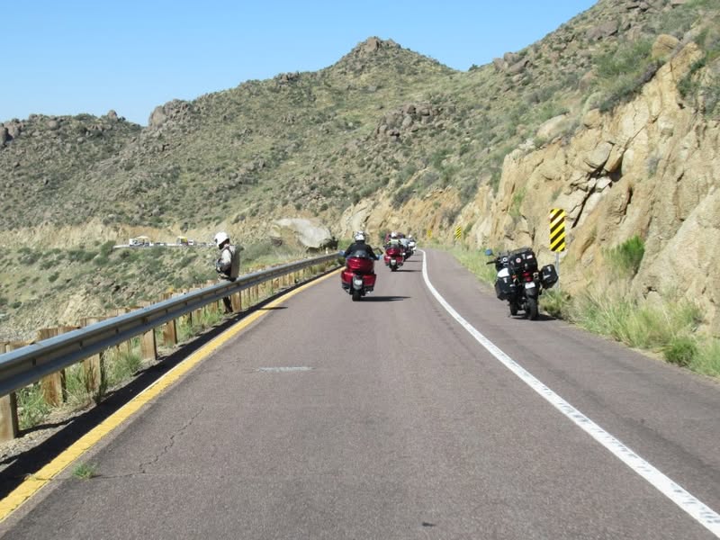 The group I ride with here in AZ took it's first ride of the season up Yarnell hill to the Ranch House for breakfast. Literally hundreds of bikes out there doing the exact same thing today. Why not, it's only going to hit a cool high of 98. That sure beats the last 110 days of 100 degrees plus.