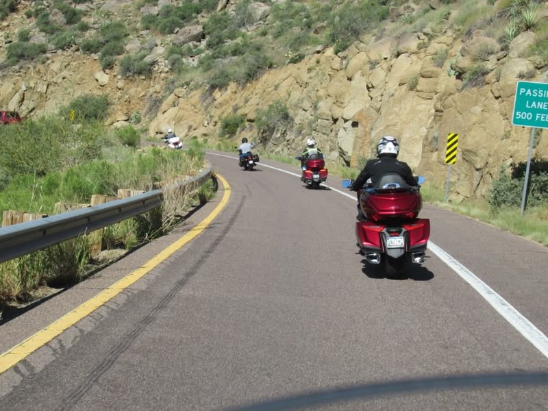 The group I ride with here in AZ took it's first ride of the season up Yarnell hill to the Ranch House for breakfast. Literally hundreds of bikes out there doing the exact same thing today. Why not, it's only going to hit a cool high of 98. That sure beats the last 110 days of 100 degrees plus.