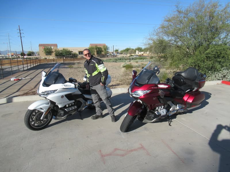 I know the rest of the country is having some real weather concerns lately. Here in Arizona, we are too, so Doug and I decided to take a little ride today instead of on Wednesday when there is a chance of rain. Absolutely gorgeous weather today and perfect temperatures too.