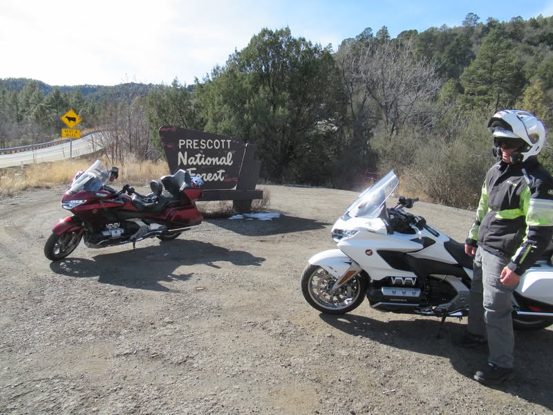 I know the rest of the country is having some real weather concerns lately. Here in Arizona, we are too, so Doug and I decided to take a little ride today instead of on Wednesday when there is a chance of rain. Absolutely gorgeous weather today and perfect temperatures too.