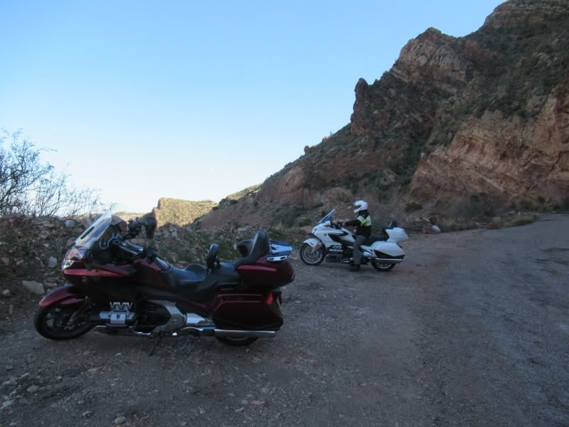 What a great ride today! Finally, after 20 years I finally made it out to Coolidge Dam. I was able to enjoy the ride with a riding buddy from the Power Riders. I'll caption some of the pictures.