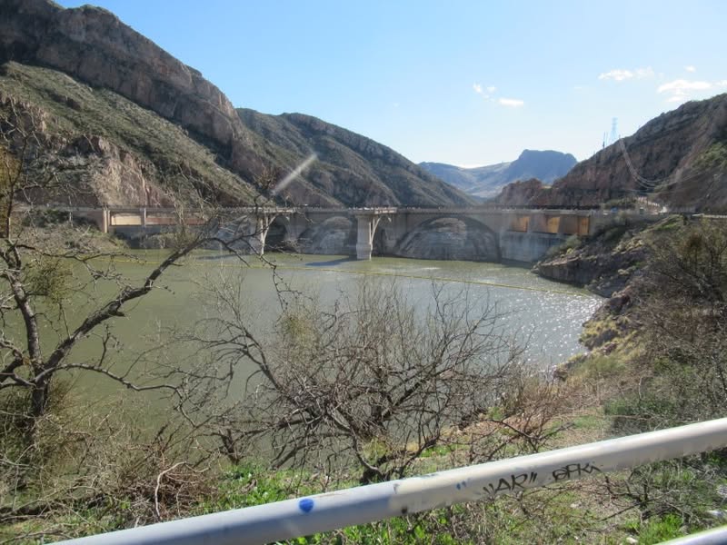 What a great ride today! Finally, after 20 years I finally made it out to Coolidge Dam. I was able to enjoy the ride with a riding buddy from the Power Riders. I'll caption some of the pictures.