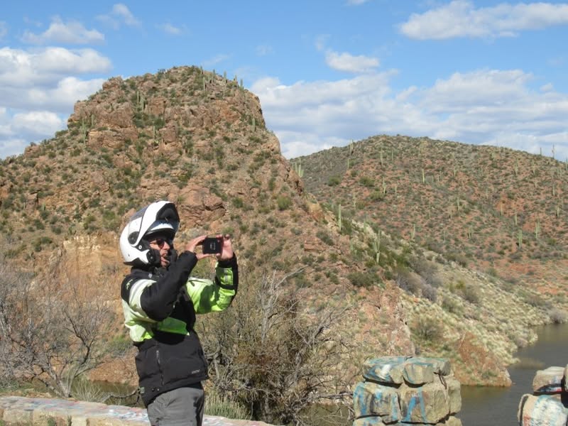 What a great ride today! Finally, after 20 years I finally made it out to Coolidge Dam. I was able to enjoy the ride with a riding buddy from the Power Riders. I'll caption some of the pictures.