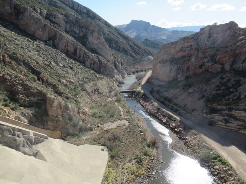 What a great ride today! Finally, after 20 years I finally made it out to Coolidge Dam. I was able to enjoy the ride with a riding buddy from the Power Riders. I'll caption some of the pictures.