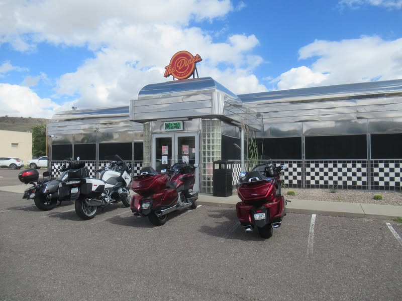 Lots of motorcycle parking