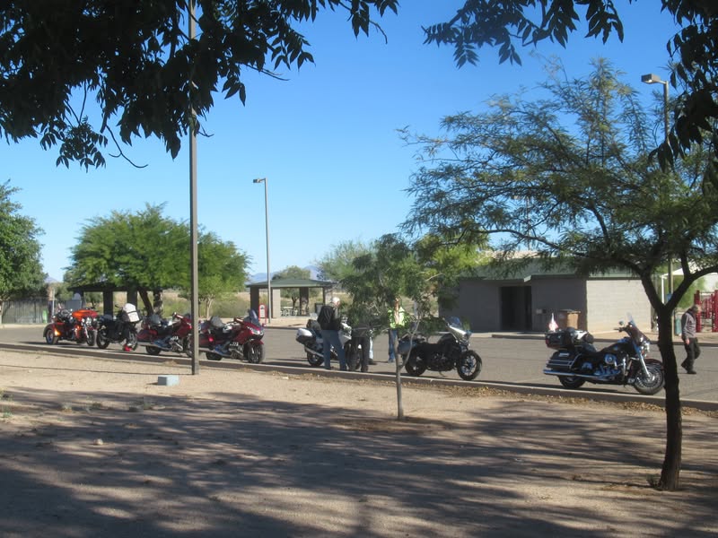 Taking a short break at the Wickenburg Airport.