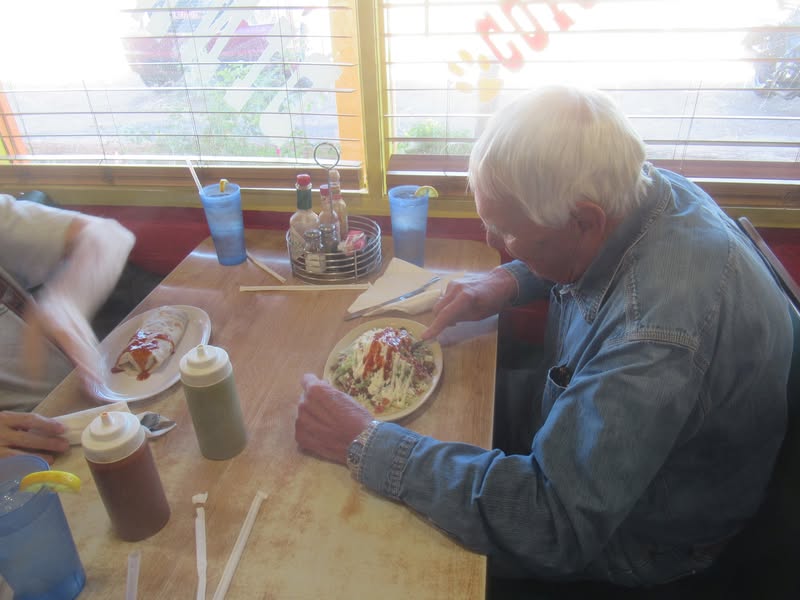 Ron working on his Tostada