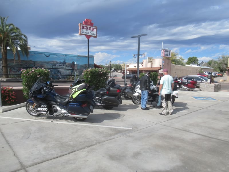 We pulled into the Hassayampa BBQ for biscuits and gravy but they were closed.